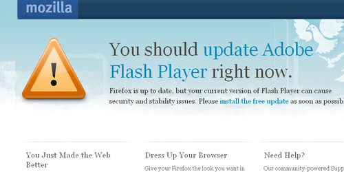 firefox-Adobe-Flash-Player-update-message